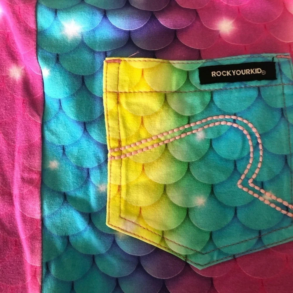 .Rock Your Kid mermaid bike shorts. Like new.